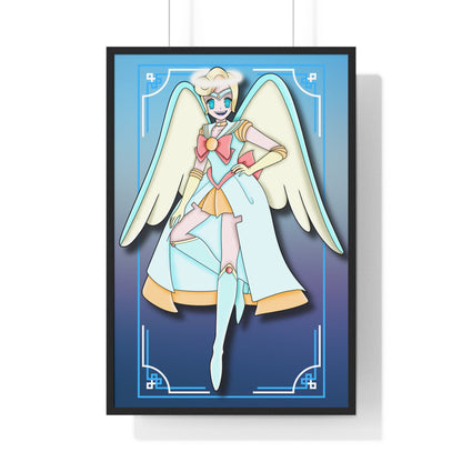 Space Warrior Saint Peter Vertical Framed Poster