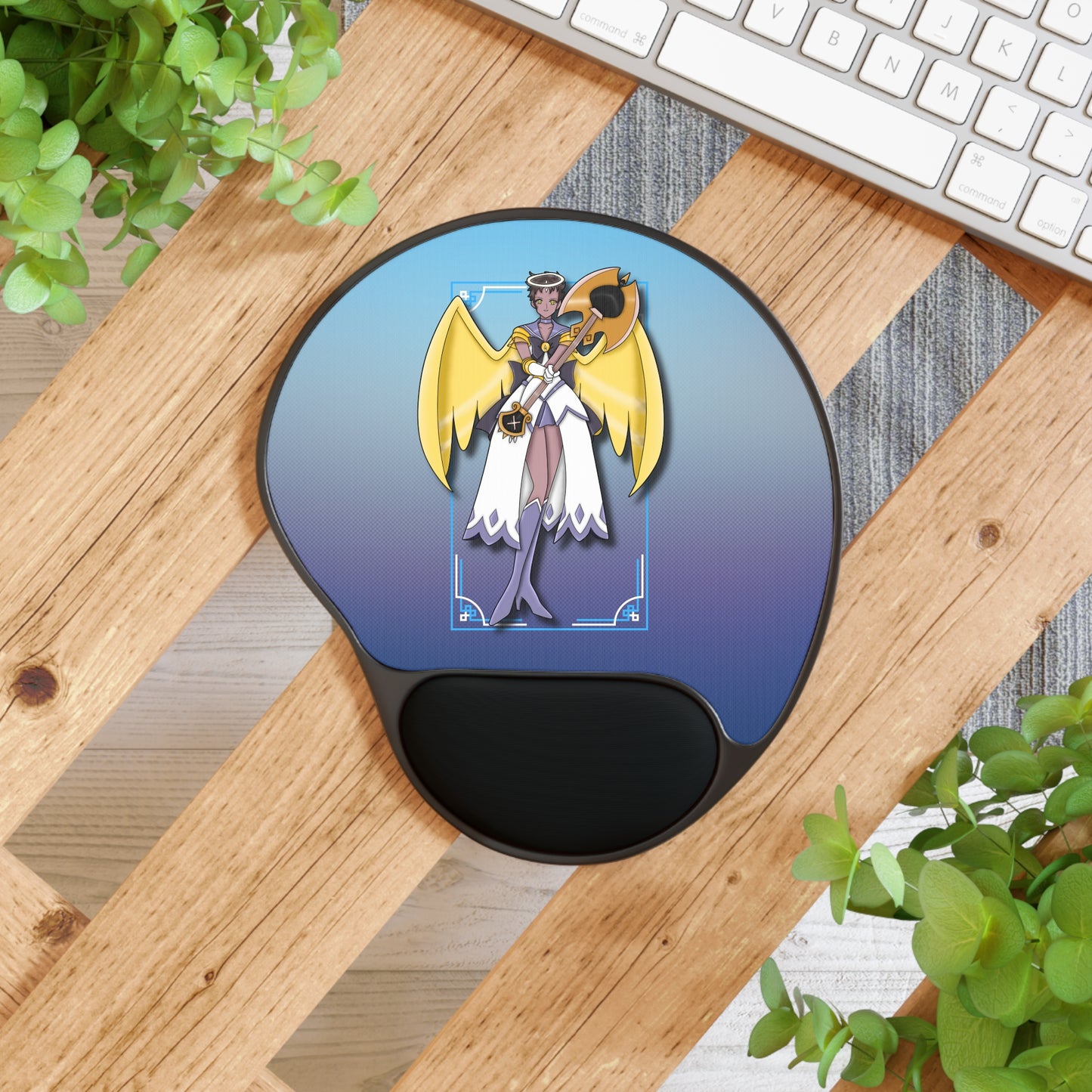 Space Warrior Adam Mouse Pad With Wrist Rest