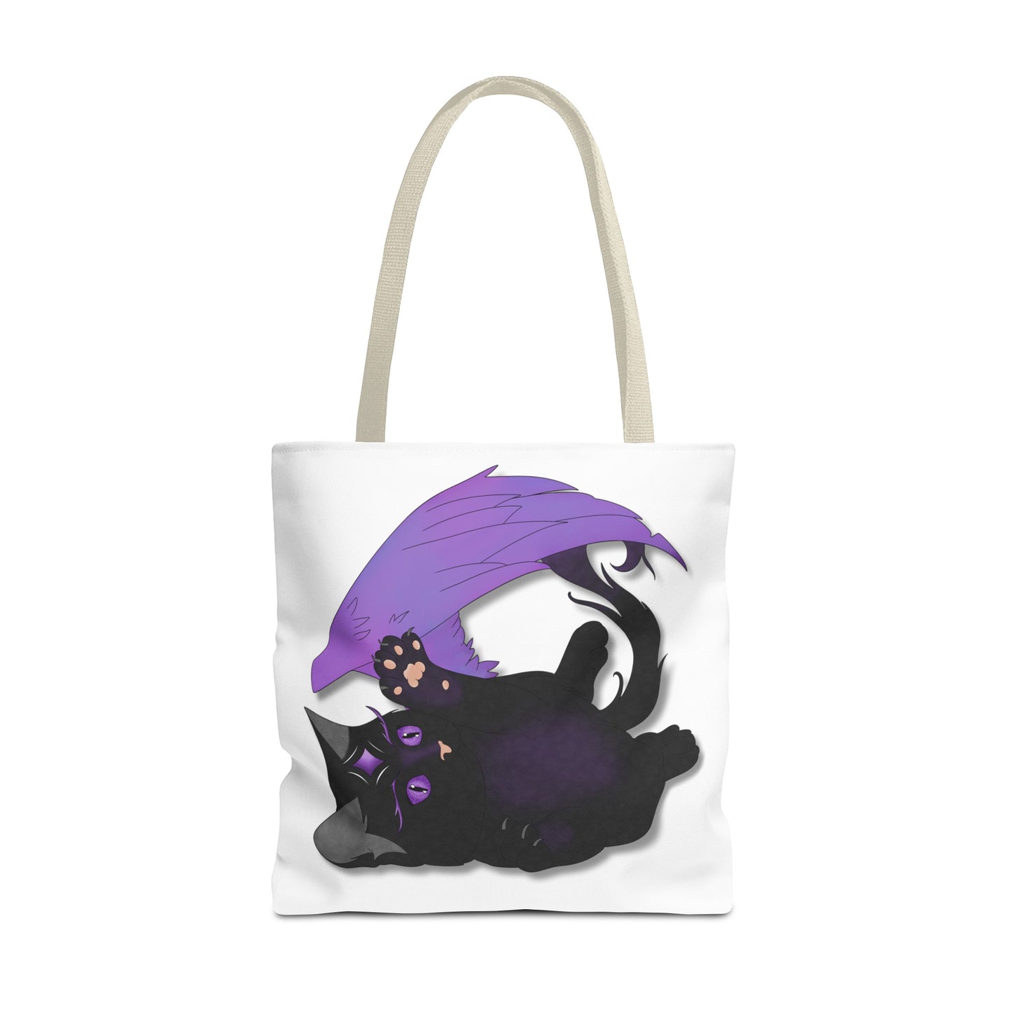 Winged Kitten Tote Bag