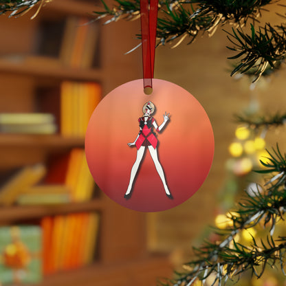 Space Warrior Charlie Metal Ornaments