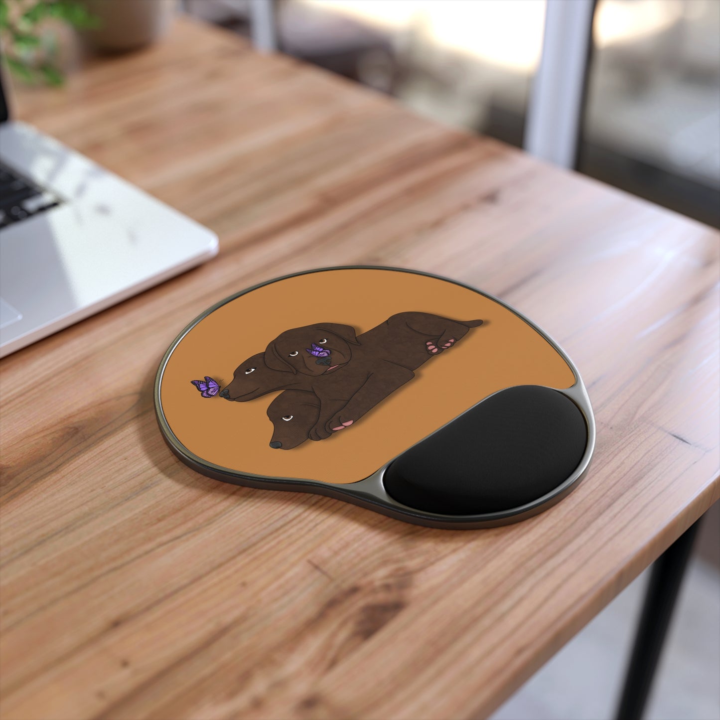 Cerberus Puppy Mouse Pad With Wrist Rest