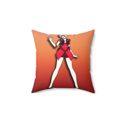 Space Warrior Charlie Spun Polyester Square Pillow