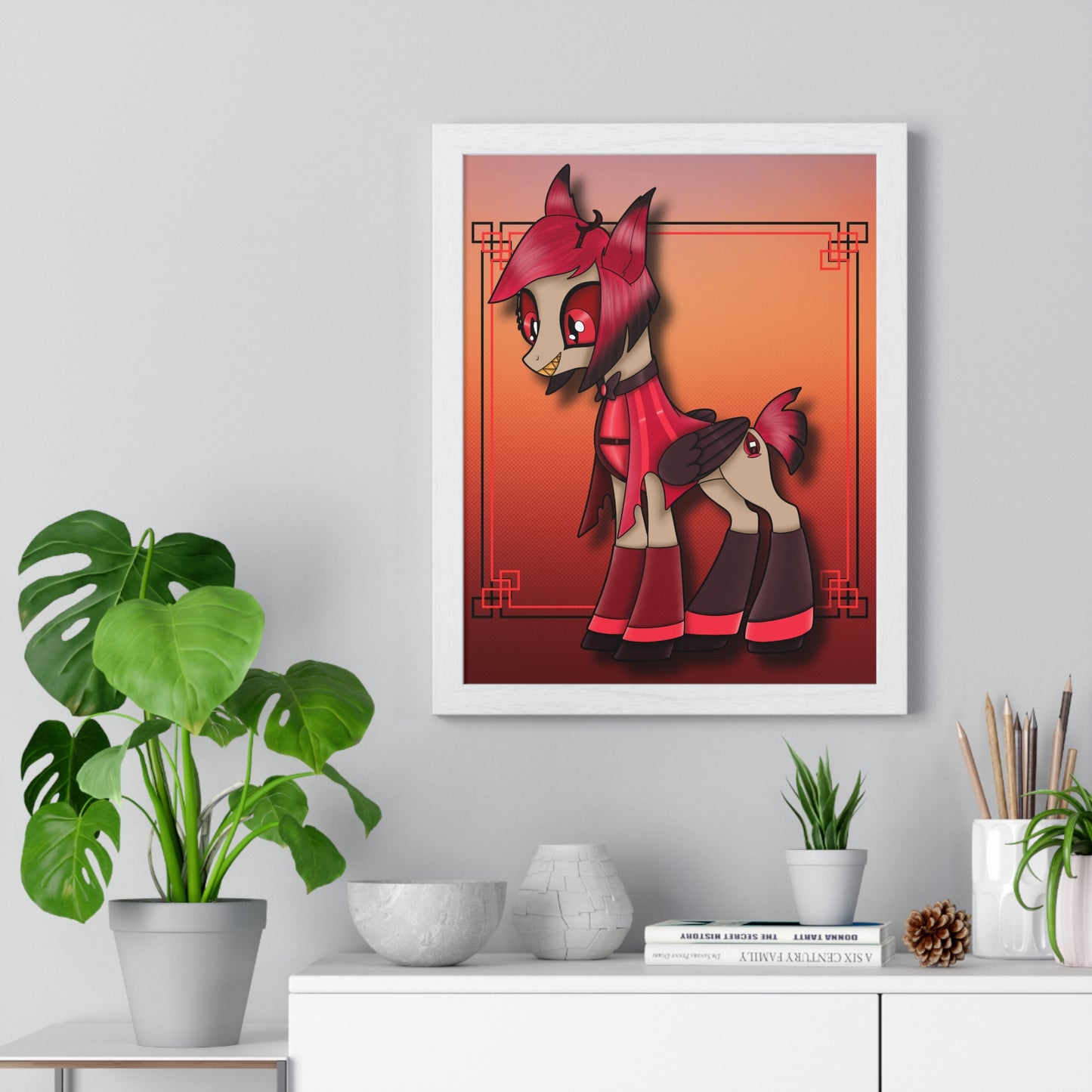 Pony Alastor Vertical Framed Poster