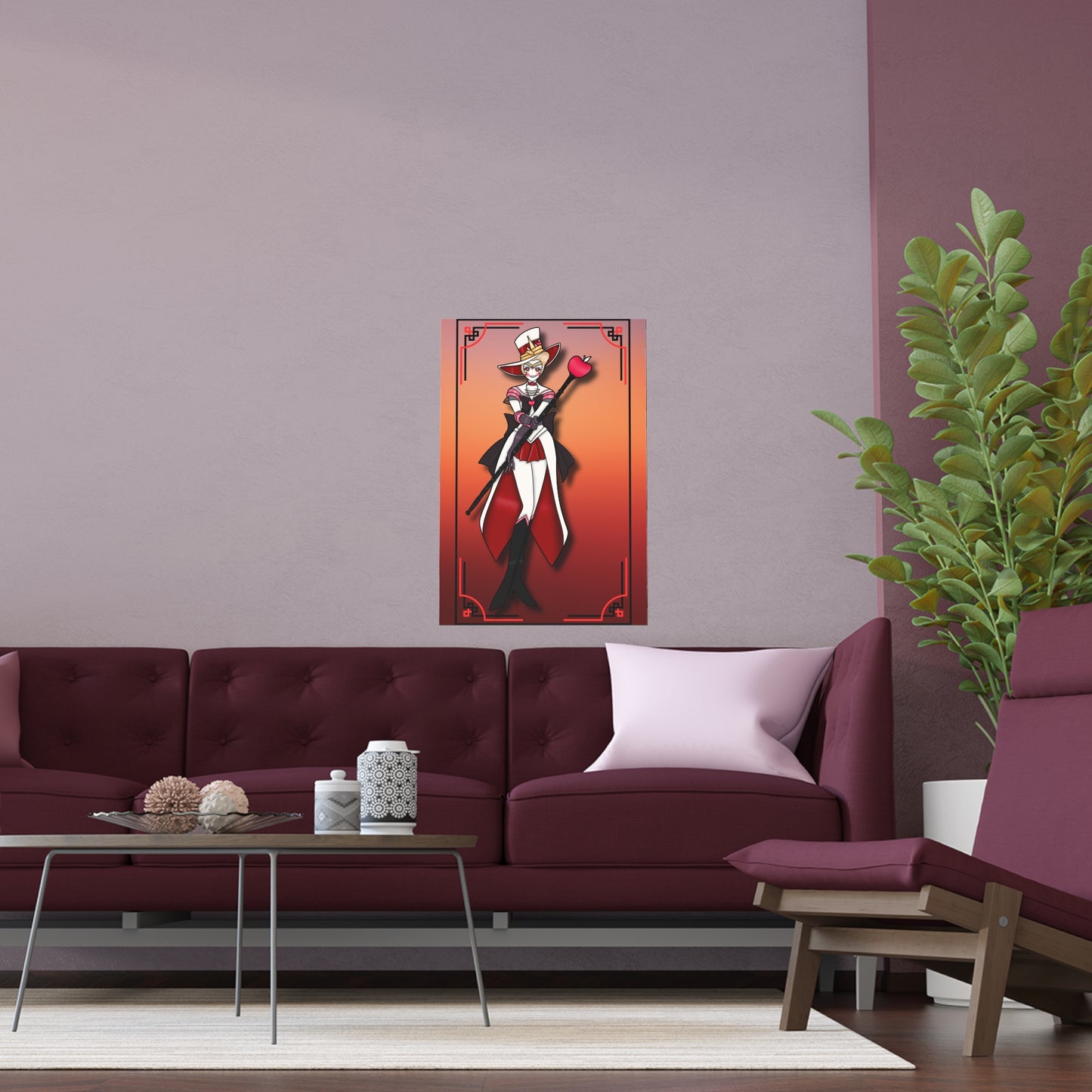 Space Warrior Lucifer Indoor and Outdoor Silk Posters