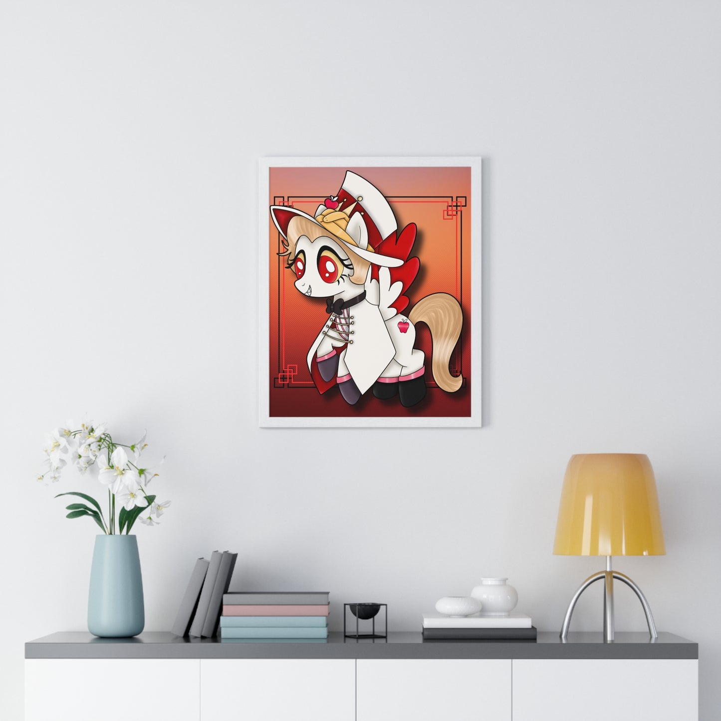 Pony Lucifer Vertical Framed Poster