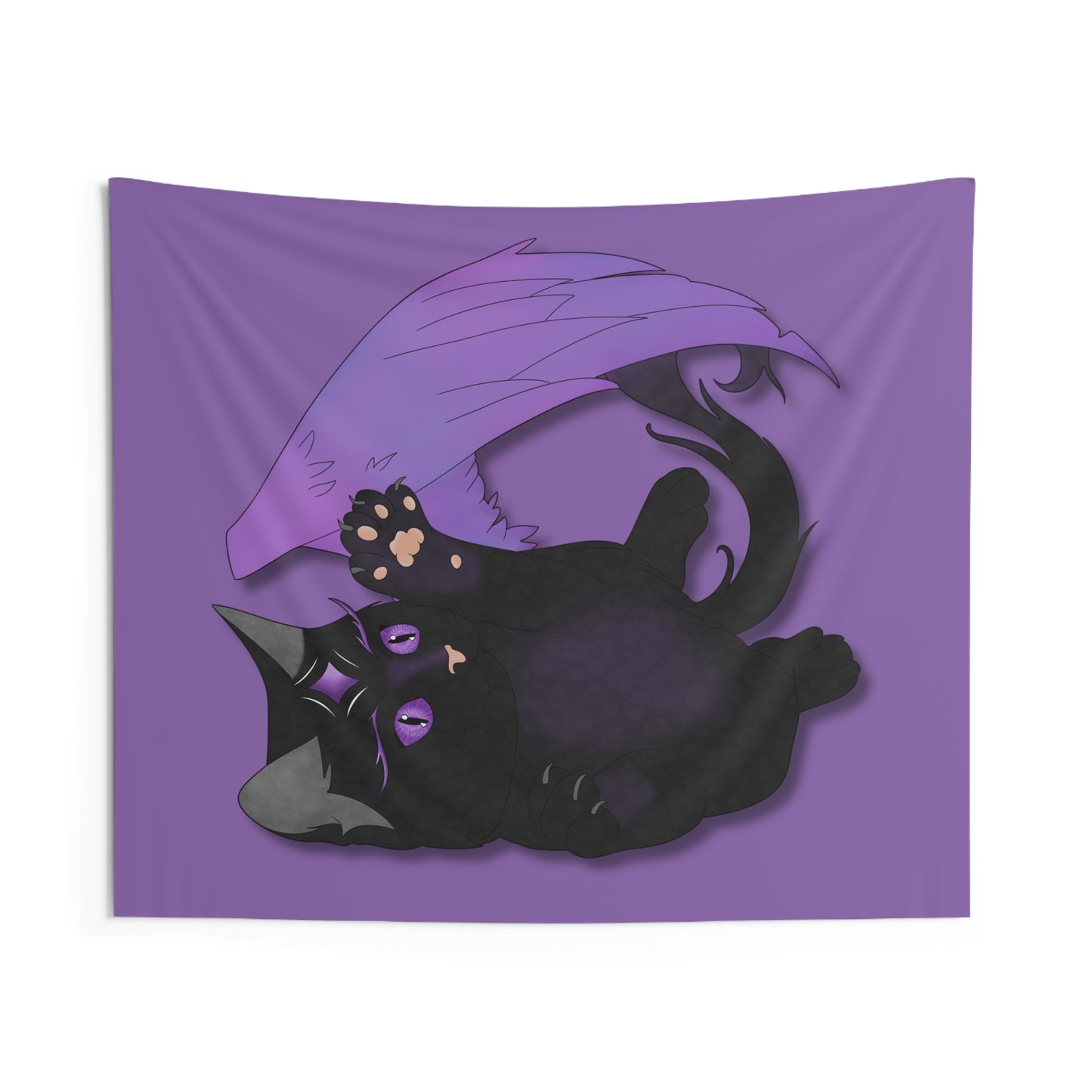 Winged Kitten Indoor Wall Tapestries