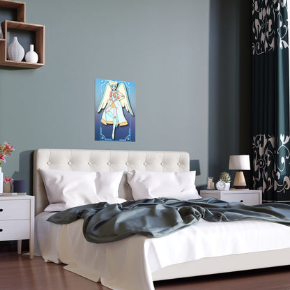 Space Warrior Saint Peter Indoor and Outdoor Silk Posters