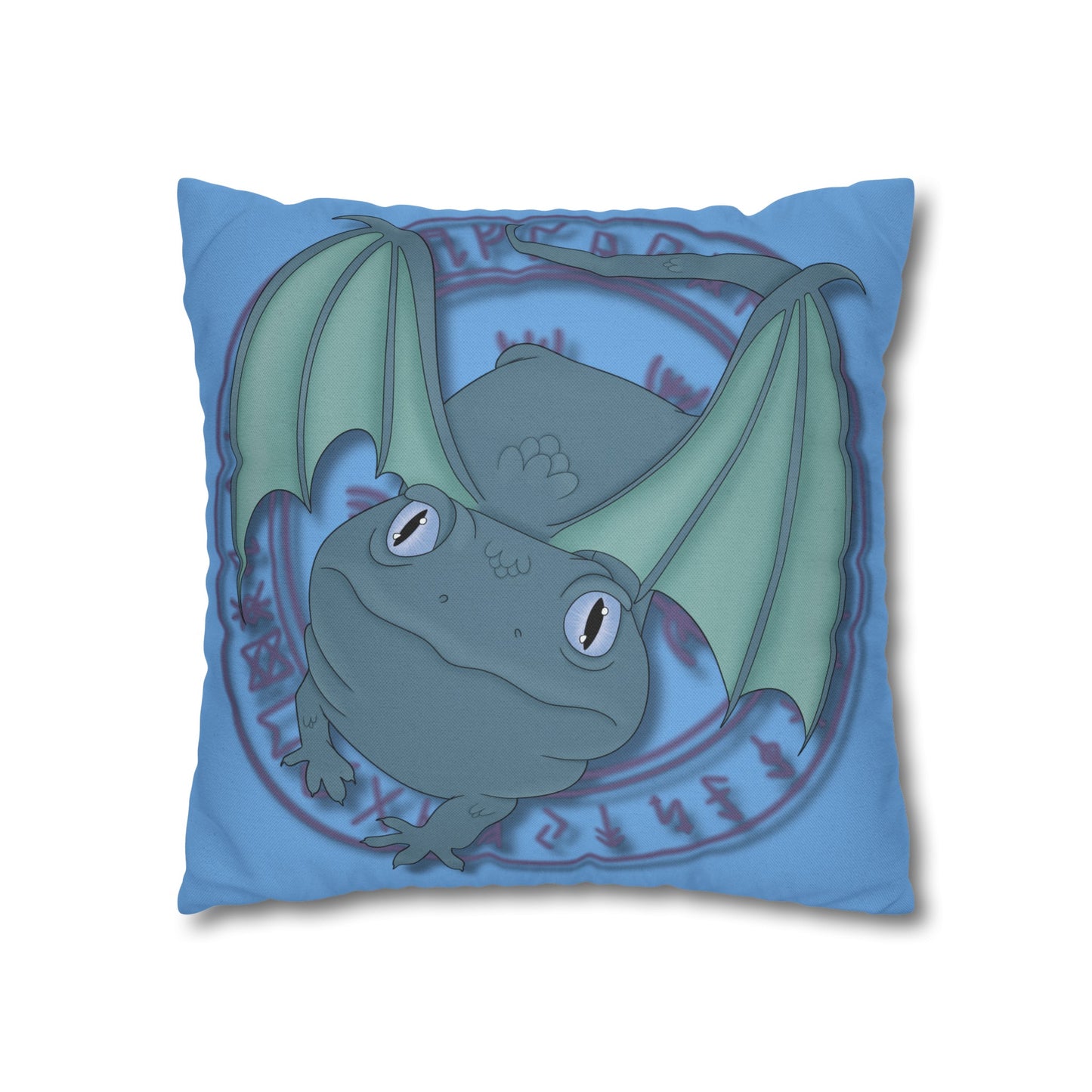 Baby Dragon Spun Polyester Square Pillowcase