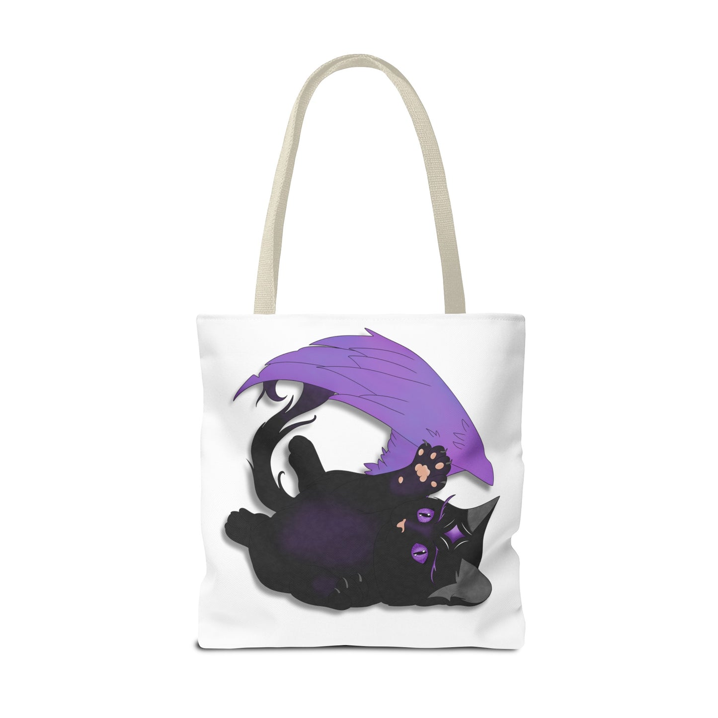 Winged Kitten Tote Bag