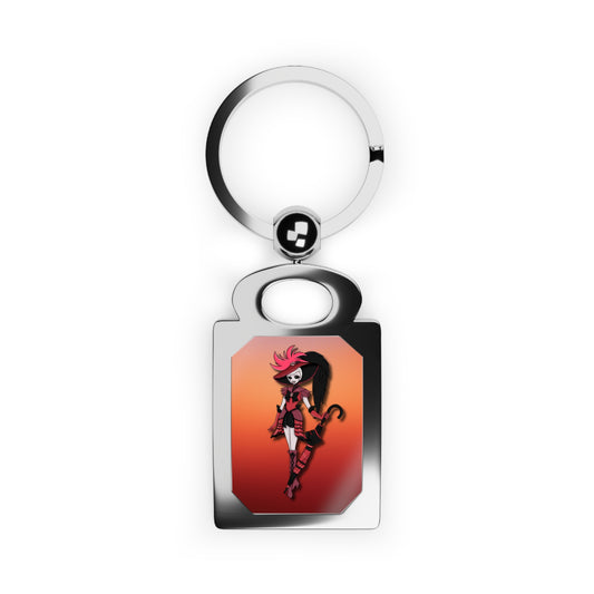 Space Warrior Rosie Rectangle Photo Keyring