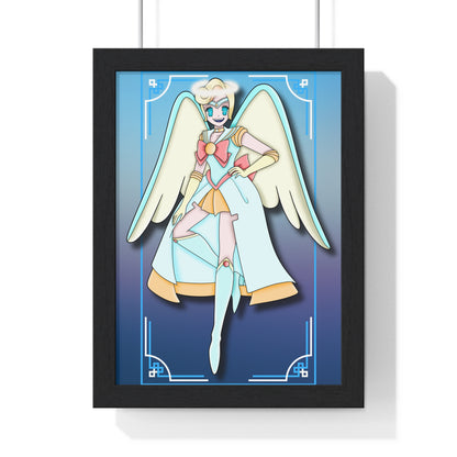 Space Warrior Saint Peter Vertical Framed Poster