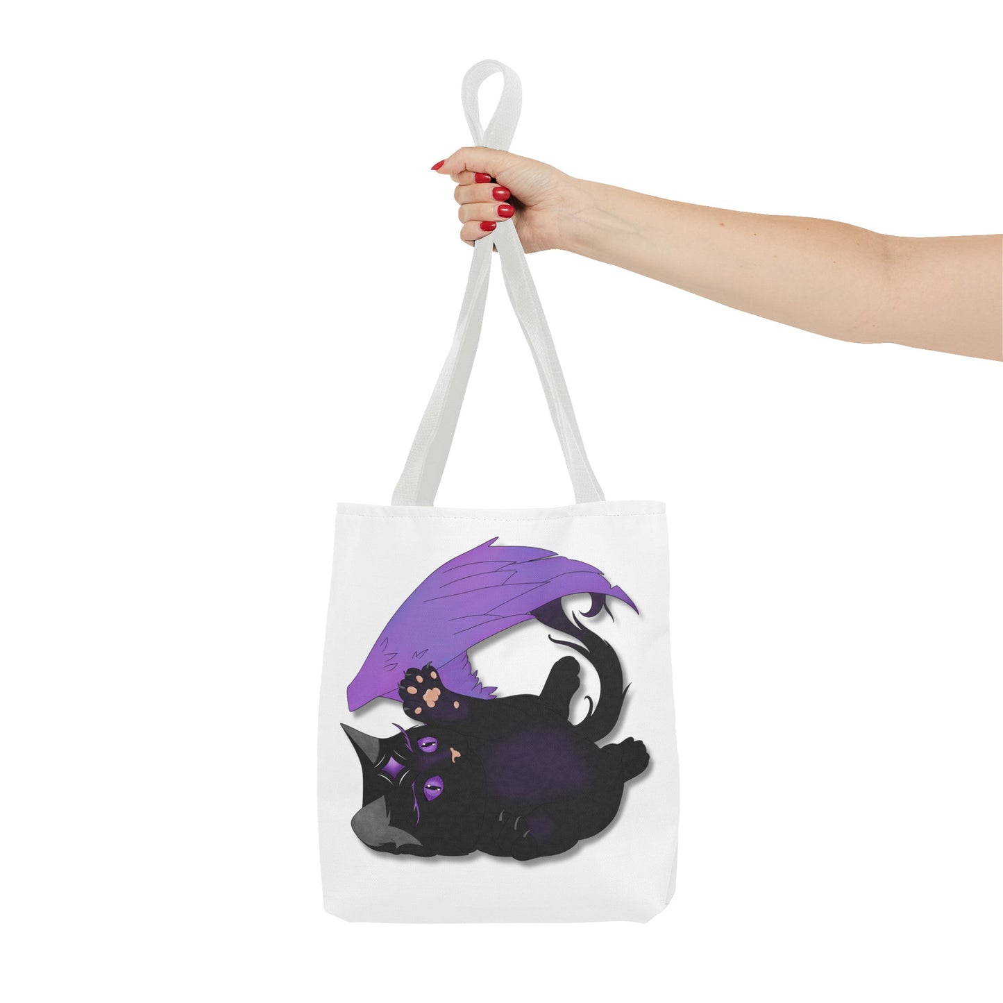 Winged Kitten Tote Bag