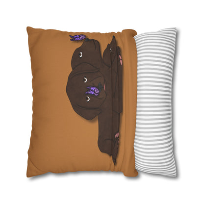 Cerberus Puppy Spun Polyester Square Pillowcase