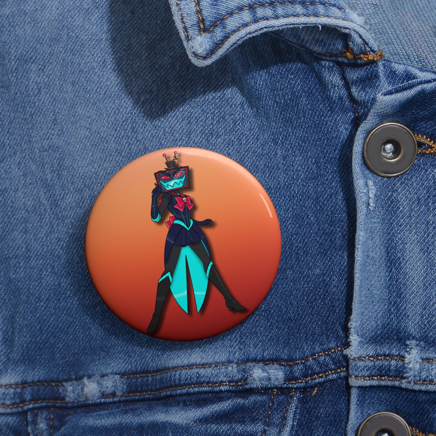 Space Warrior Vox Pin Button