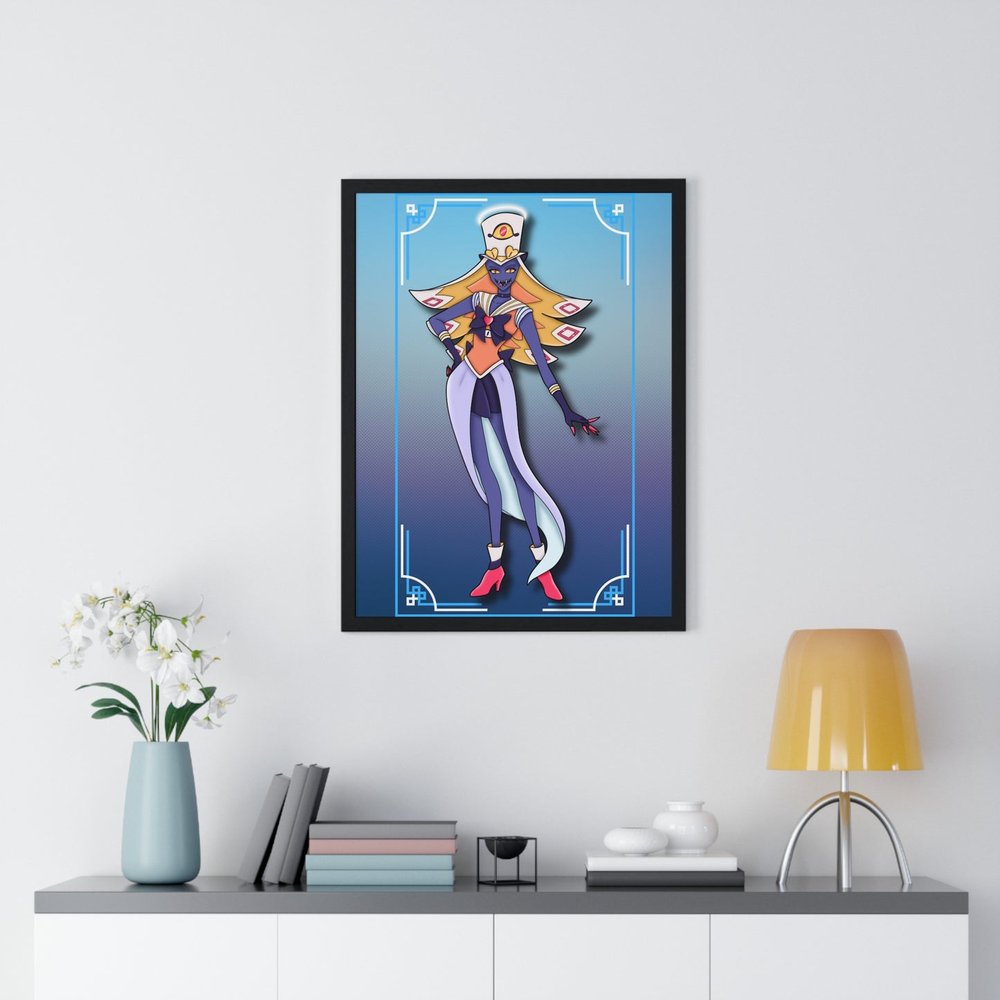 Space Warrior Sir Pentious Vertical Framed Poster