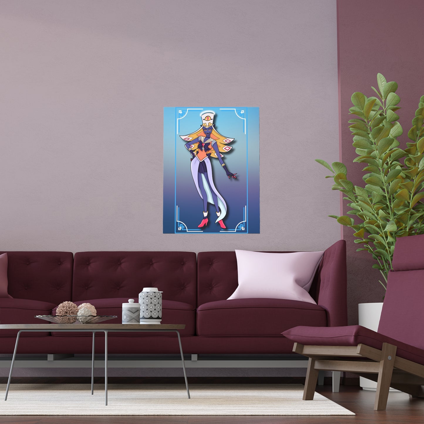 Space Warrior Sir Pentious Indoor and Outdoor Silk Posters