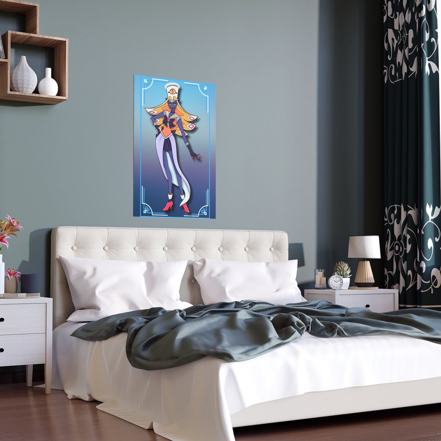 Space Warrior Sir Pentious Indoor and Outdoor Silk Posters