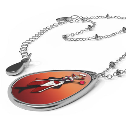 Space Warrior Lucifer Oval Necklace