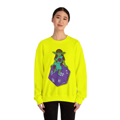 Goblin on a d20 Unisex Heavy Blend™ Crewneck Sweatshirt