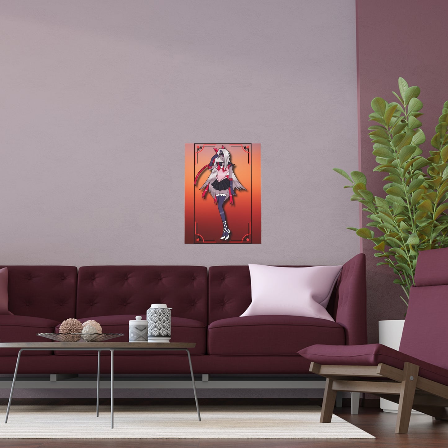 Space Warrior Vaggie Indoor and Outdoor Silk Posters