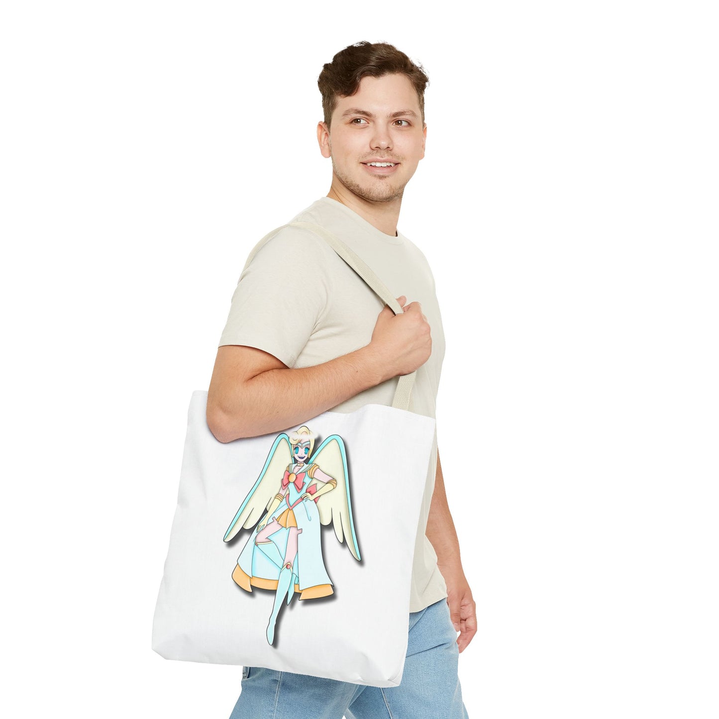 Space Warrior Saint Peter Tote Bag