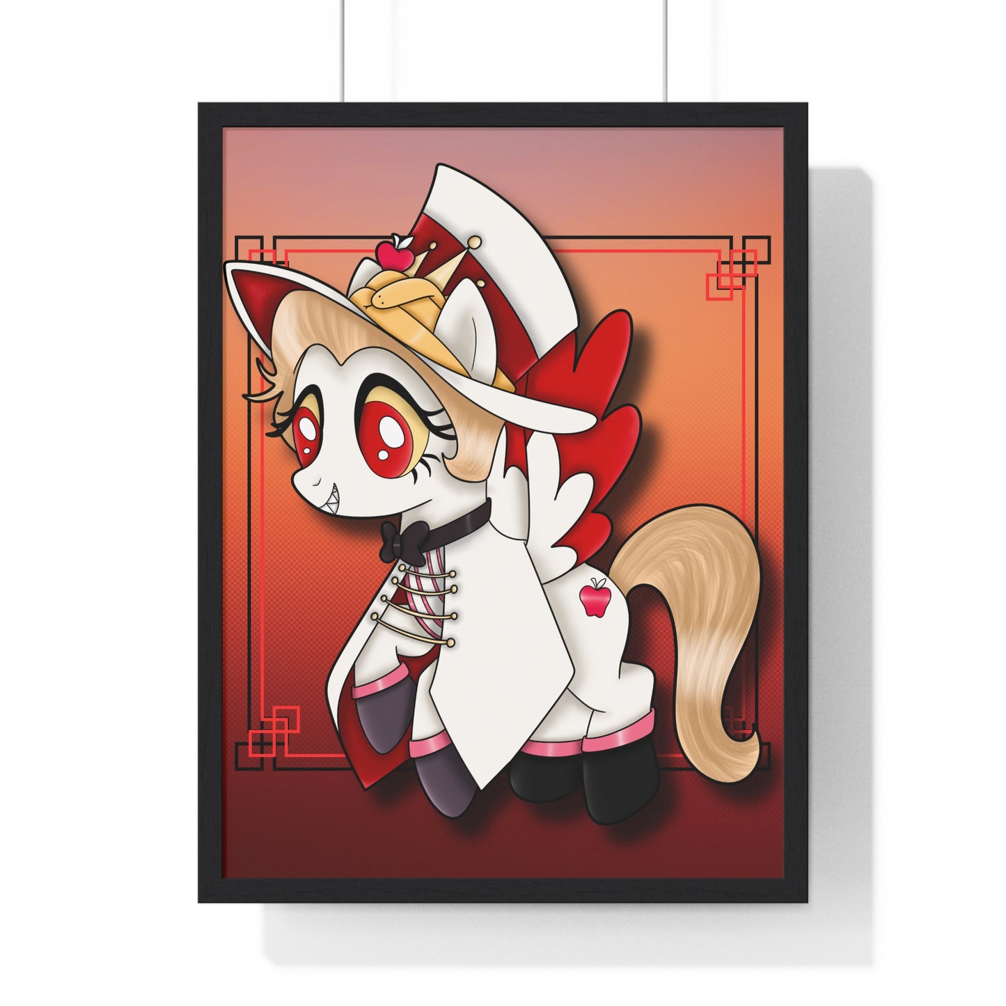 Pony Lucifer Vertical Framed Poster