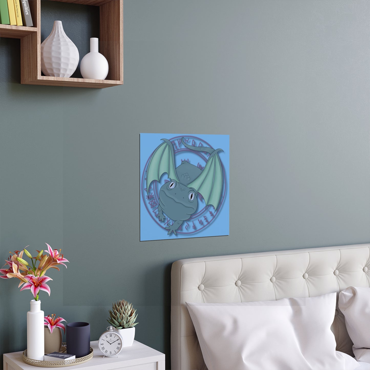 Baby Dragon Indoor and Outdoor Silk Posters