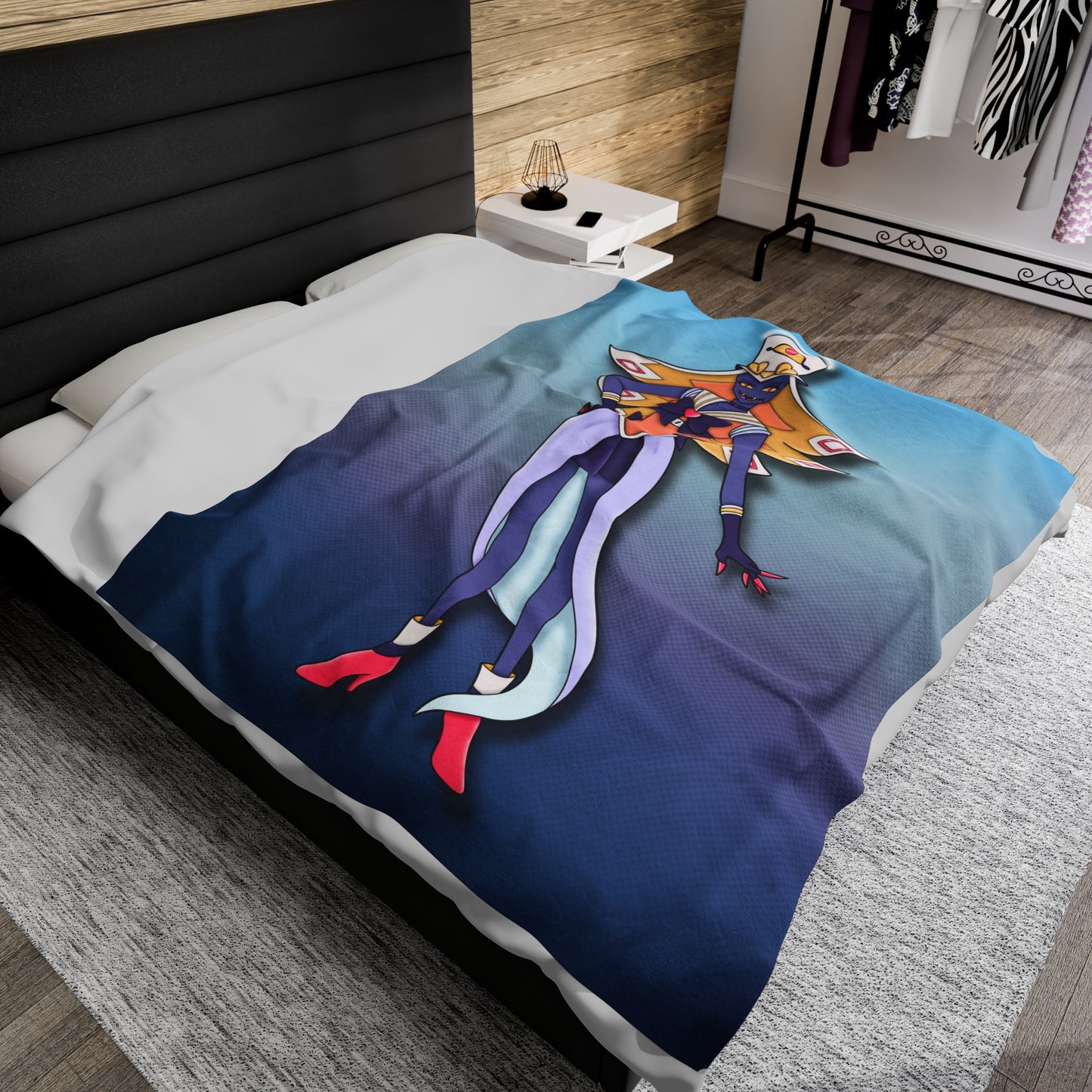 Space Warrior Sir Pentious Velveteen Plush Blanket