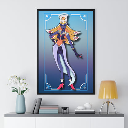 Space Warrior Sir Pentious Vertical Framed Poster