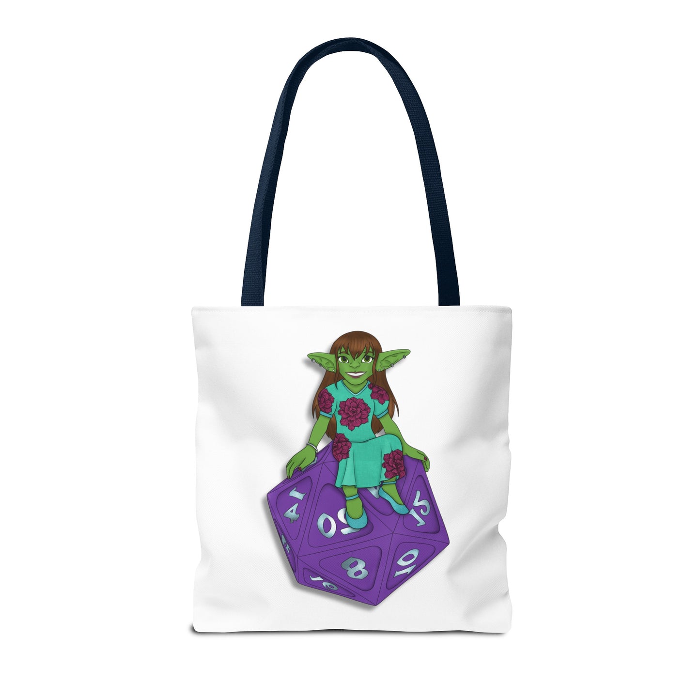 Goblin on a d20 Tote Bag