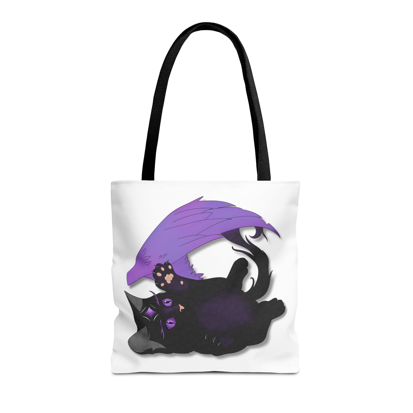 Winged Kitten Tote Bag