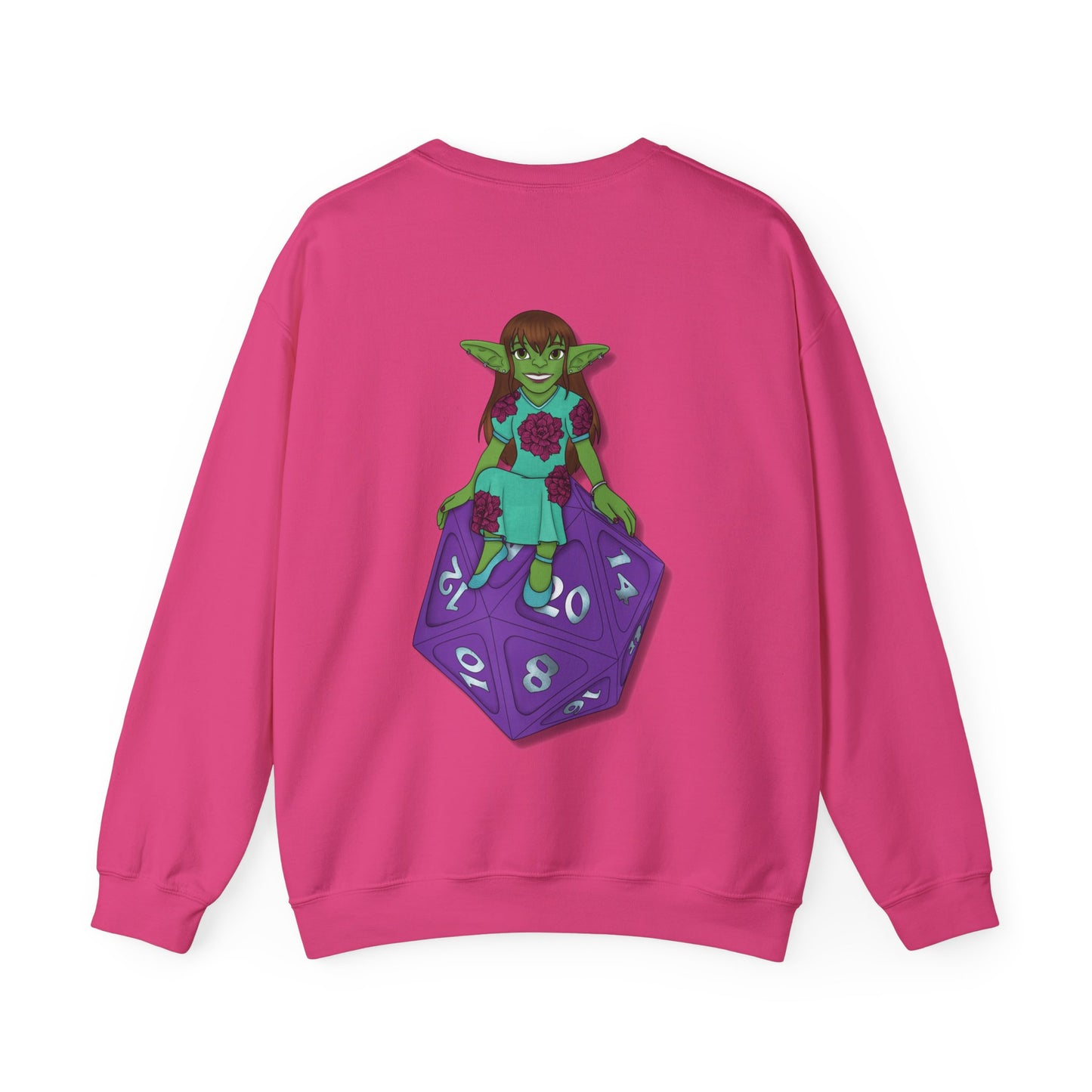 Goblin on a d20 Unisex Heavy Blend™ Crewneck Sweatshirt