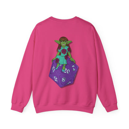 Goblin on a d20 Unisex Heavy Blend™ Crewneck Sweatshirt