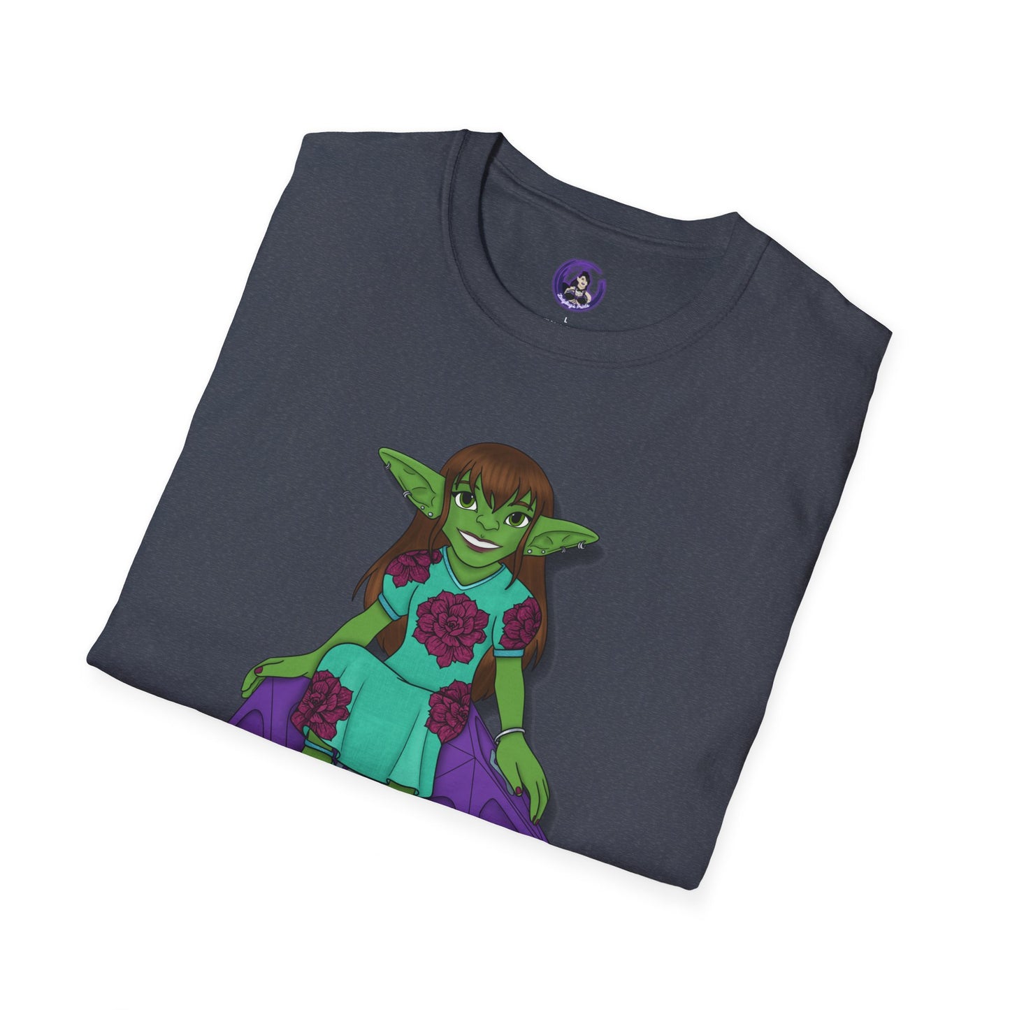 Goblin on a d20 Unisex Softstyle T-Shirt