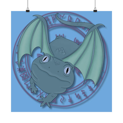 Baby Dragon Matte Vertical Posters