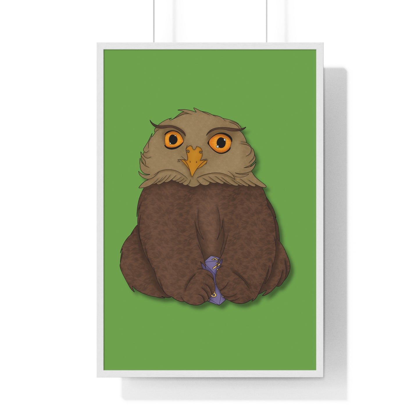 Owlbear Cub Vertical Framed Poster