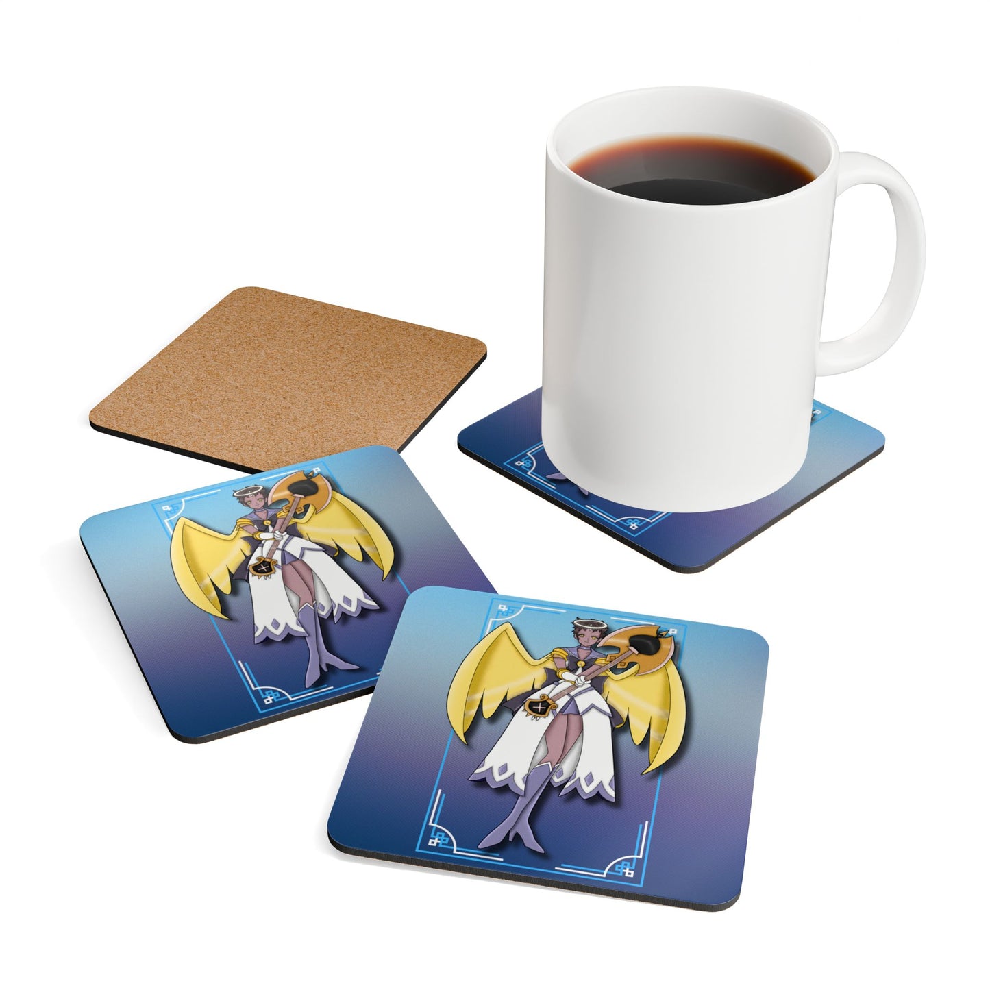 Space Warrior Adam Corkwood Coaster Set