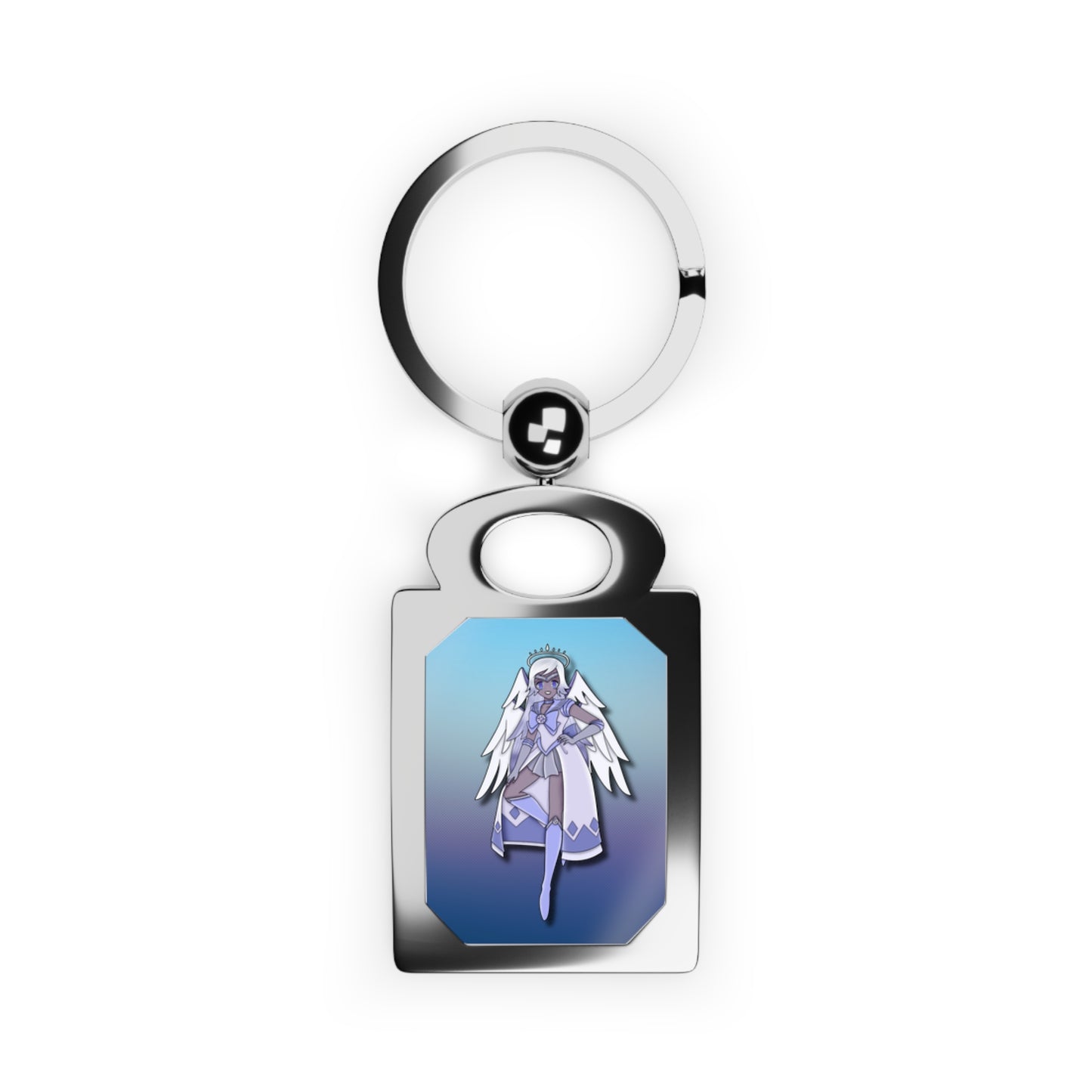 Space Warrior Emily Rectangle Photo Keyring