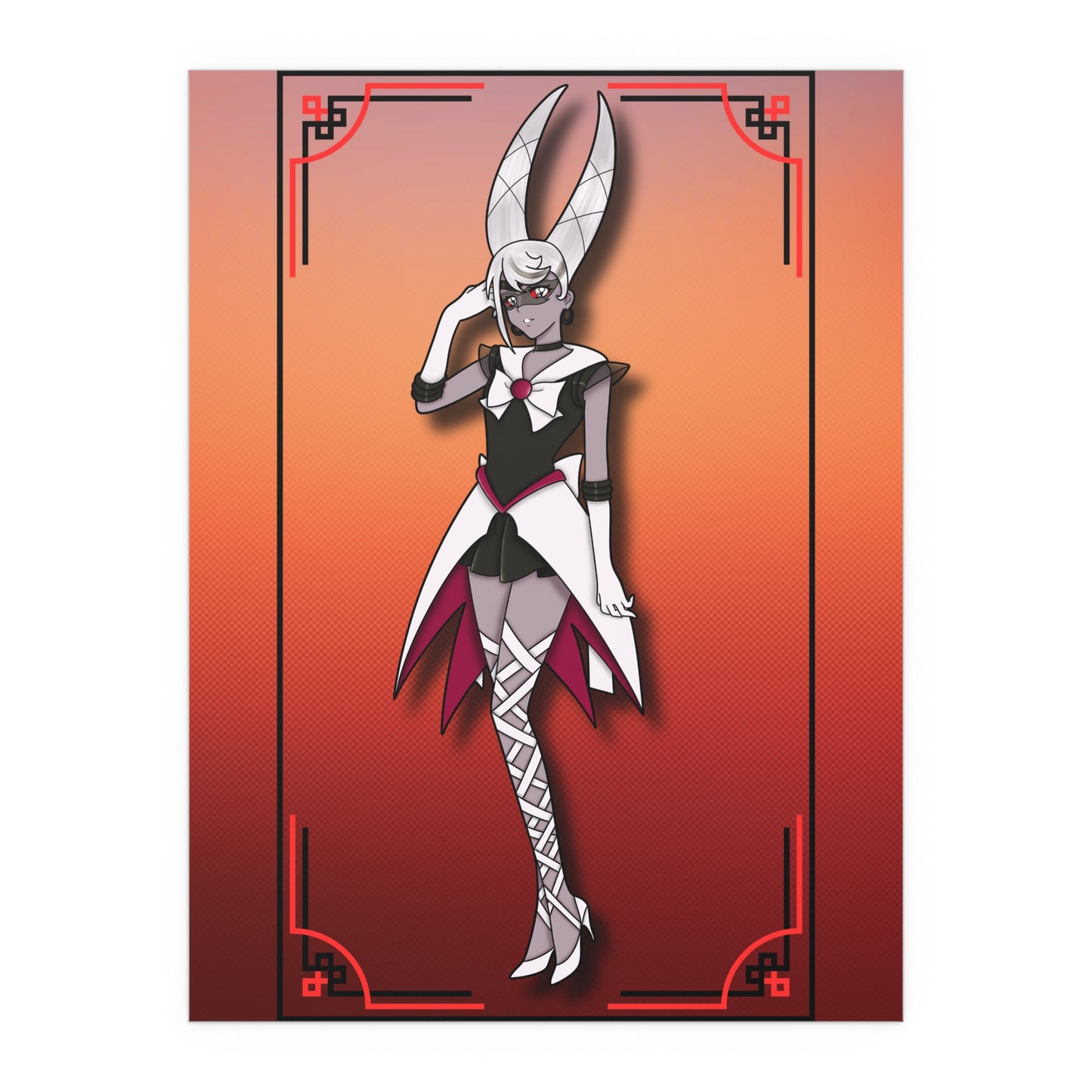 Space Warrior Carmilla Indoor and Outdoor Silk Posters