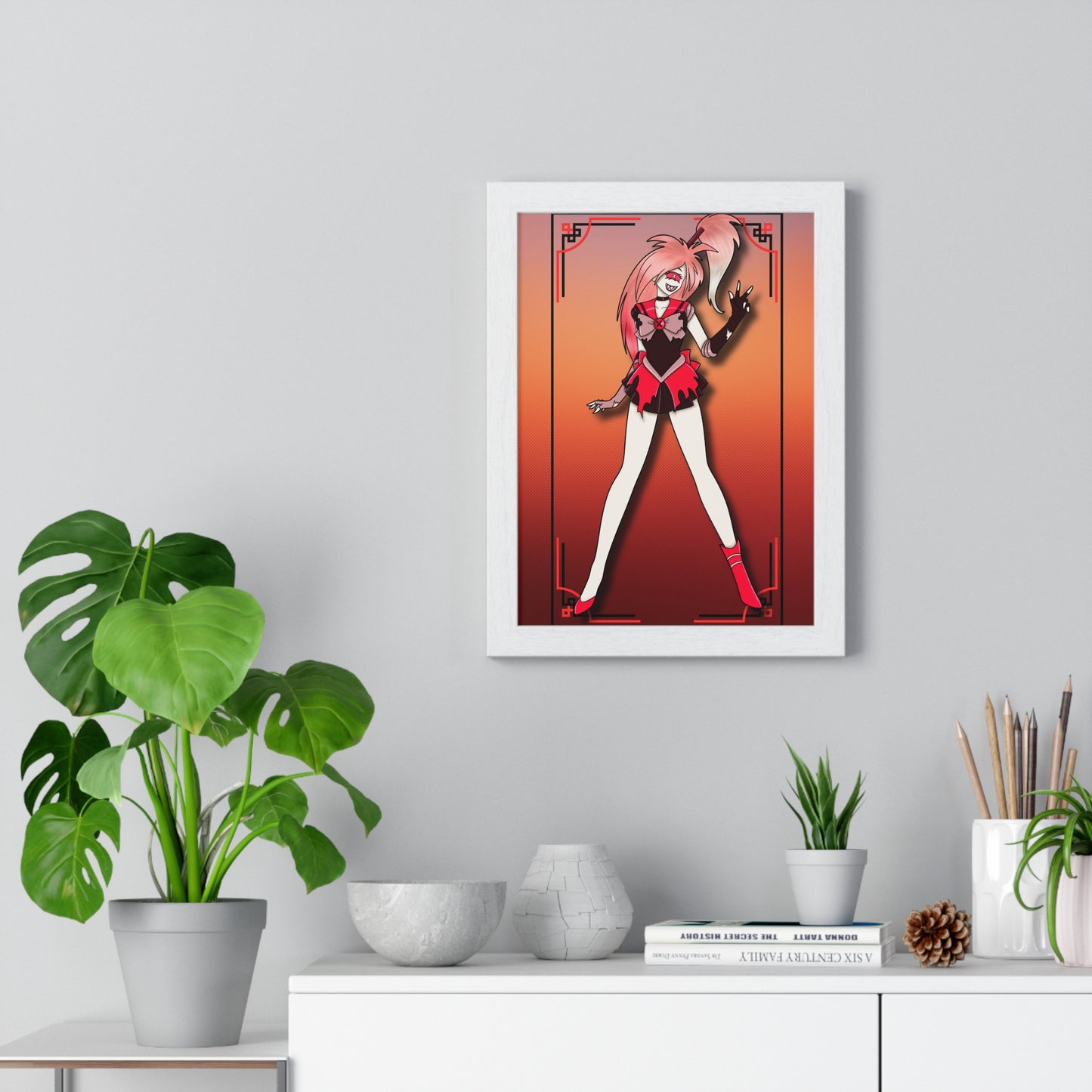 Space Warrior Cherri Bomb Vertical Framed Poster