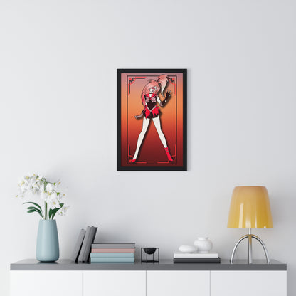 Space Warrior Cherri Bomb Vertical Framed Poster