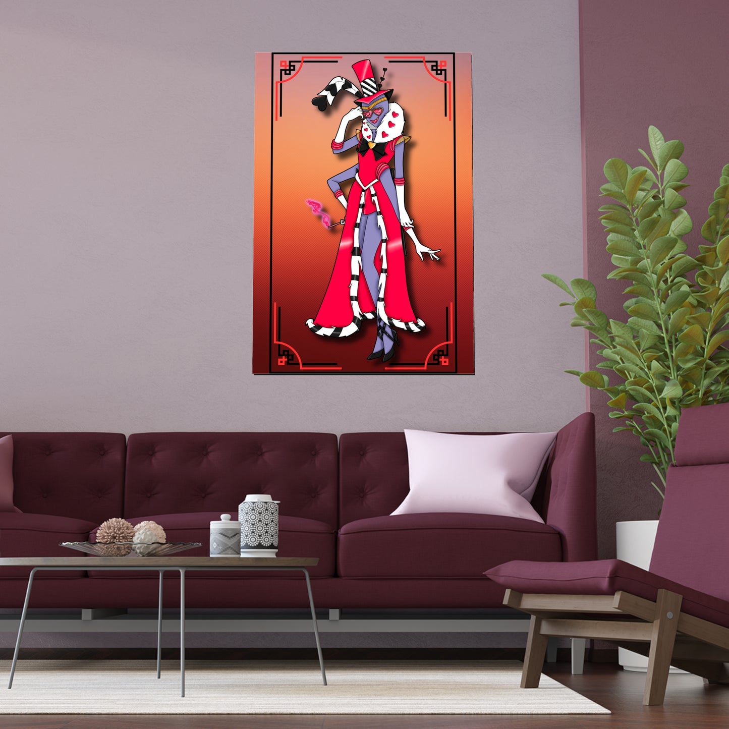 Space Warrior Valentino Indoor and Outdoor Silk Posters