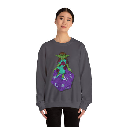 Goblin on a d20 Unisex Heavy Blend™ Crewneck Sweatshirt