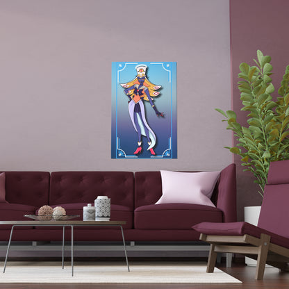 Space Warrior Sir Pentious Indoor and Outdoor Silk Posters