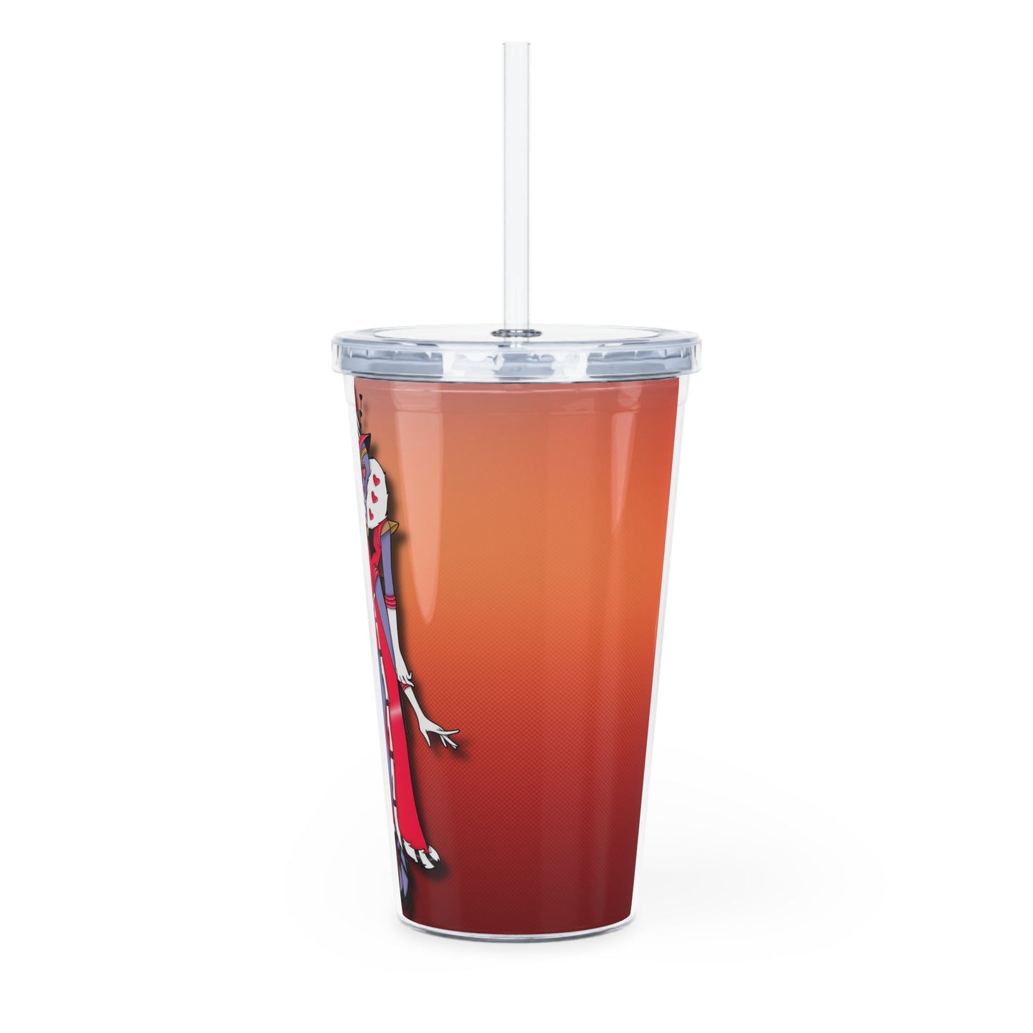 Space Warrior Valentino Plastic Tumbler with Straw