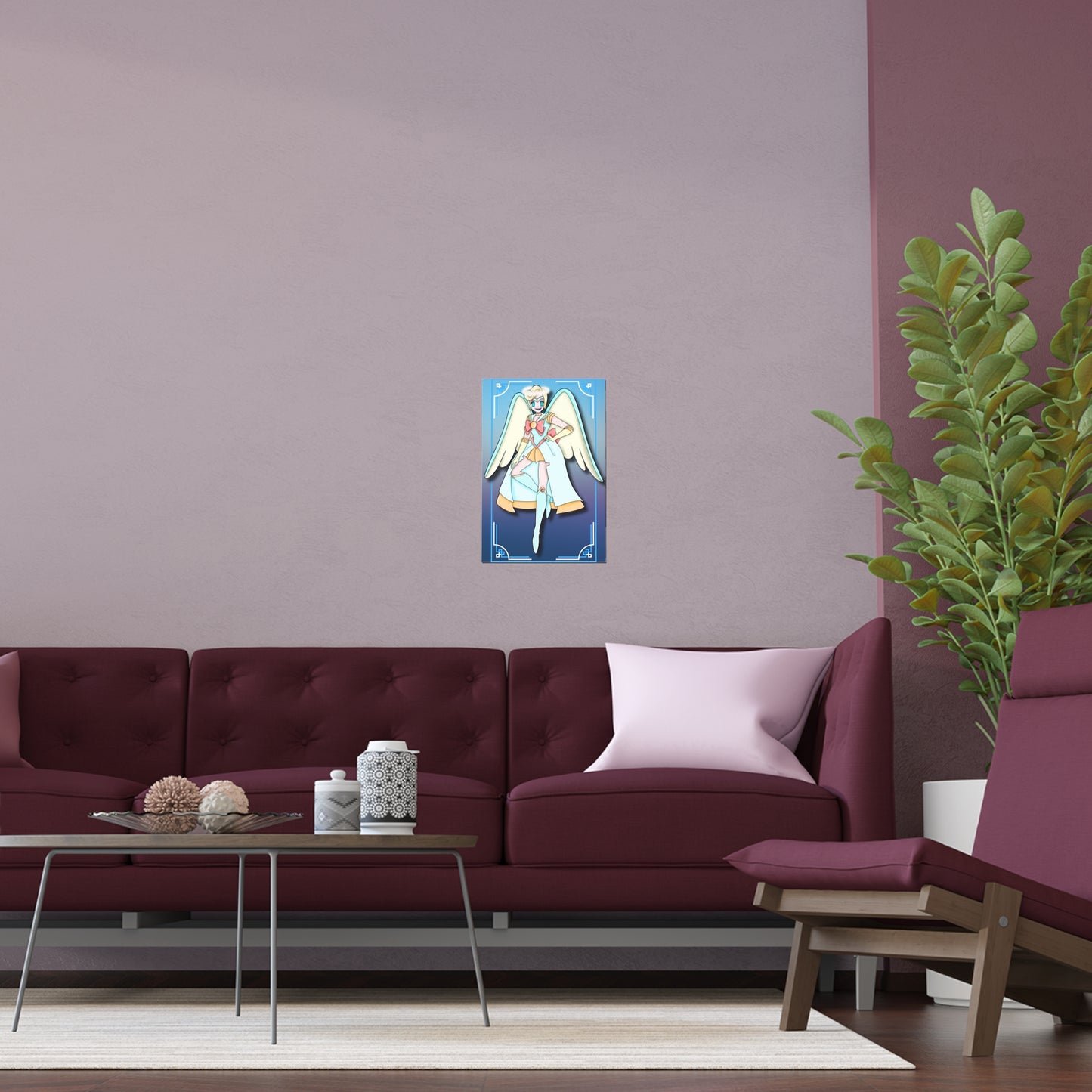 Space Warrior Saint Peter Indoor and Outdoor Silk Posters