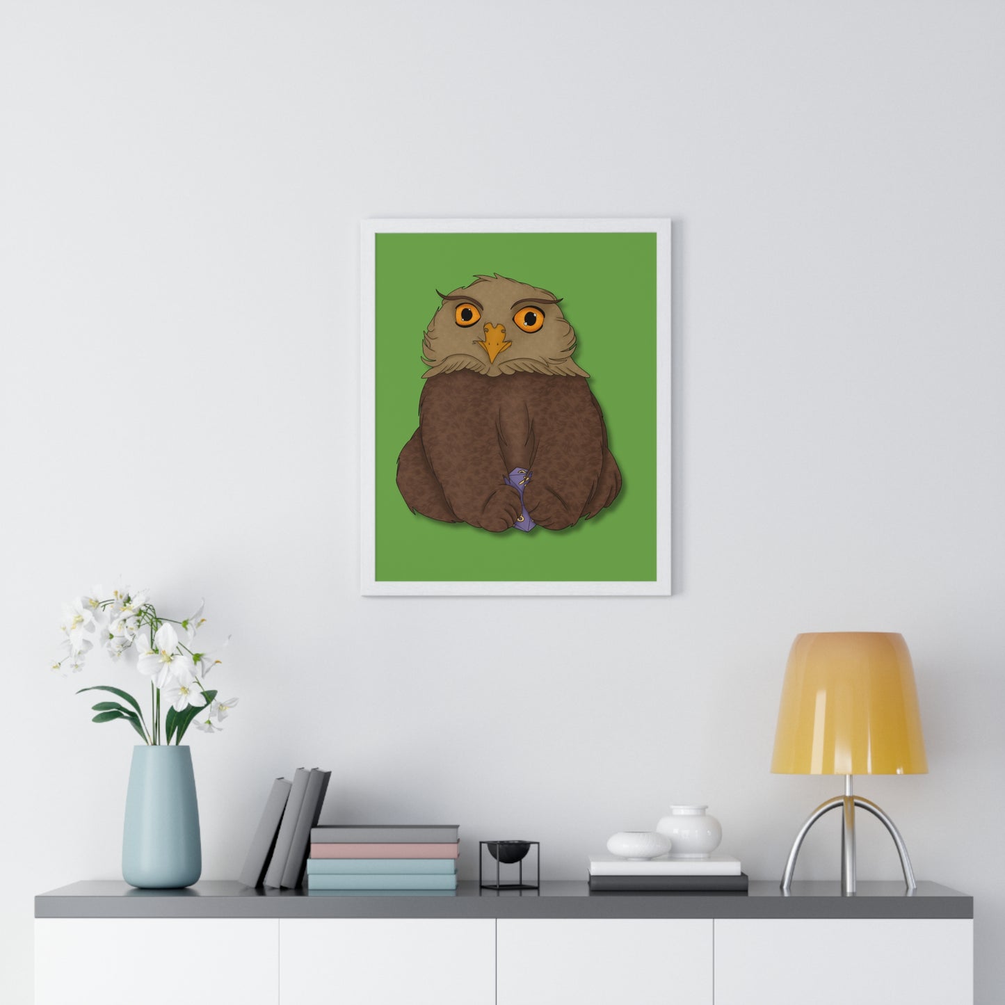 Owlbear Cub Vertical Framed Poster