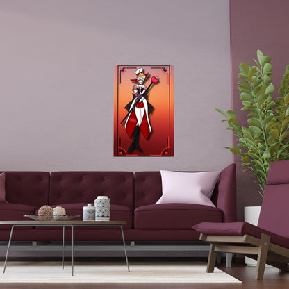 Space Warrior Lucifer Indoor and Outdoor Silk Posters