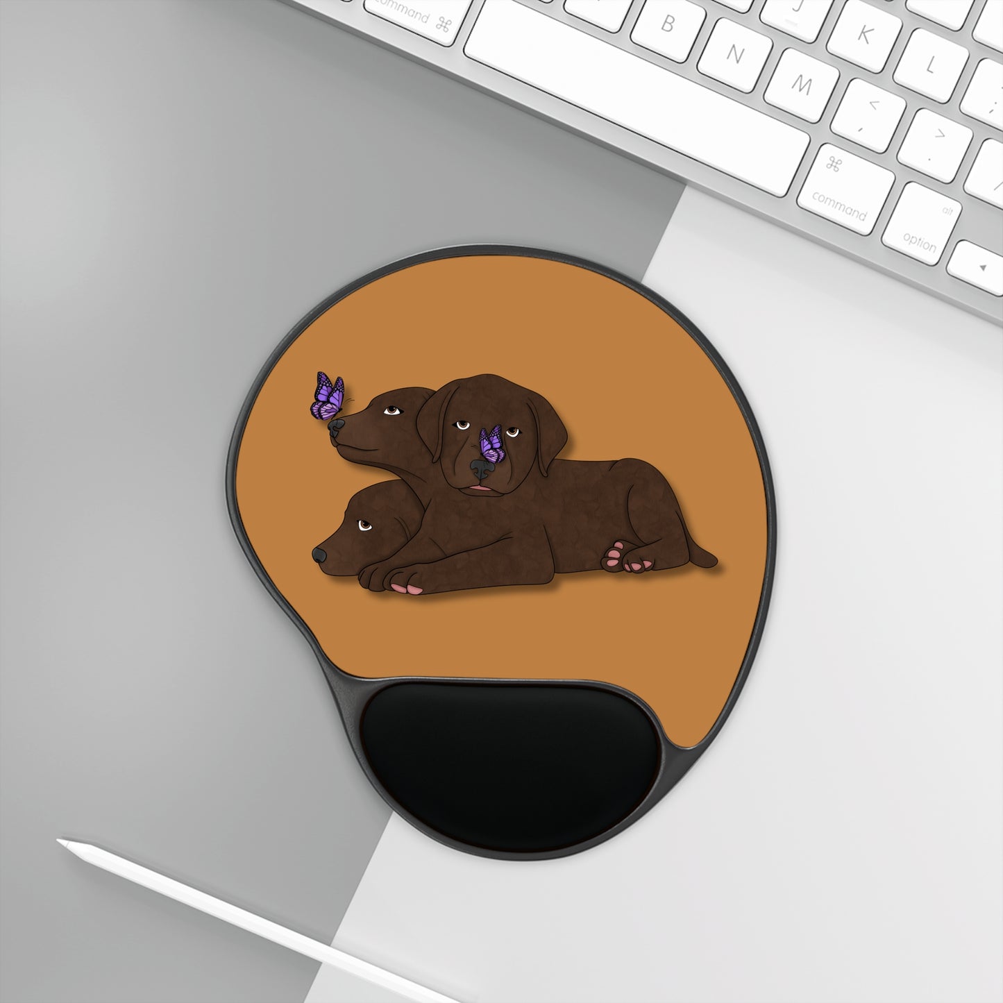 Cerberus Puppy Mouse Pad With Wrist Rest