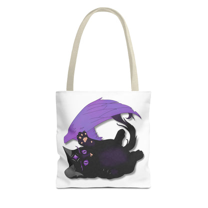 Winged Kitten Tote Bag